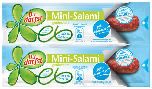 Product Page, Mini Salami, geräuchert *fettreduziert