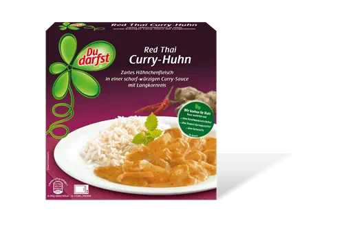 Product Page, Red Thai Curry-Huhn