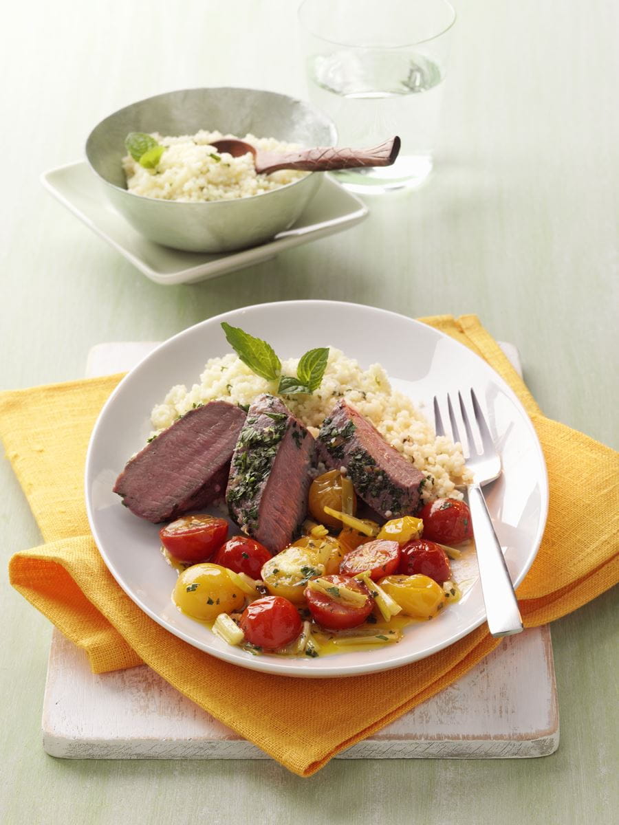 recipe image Lammlachs in Knoblauchbutter pochiert