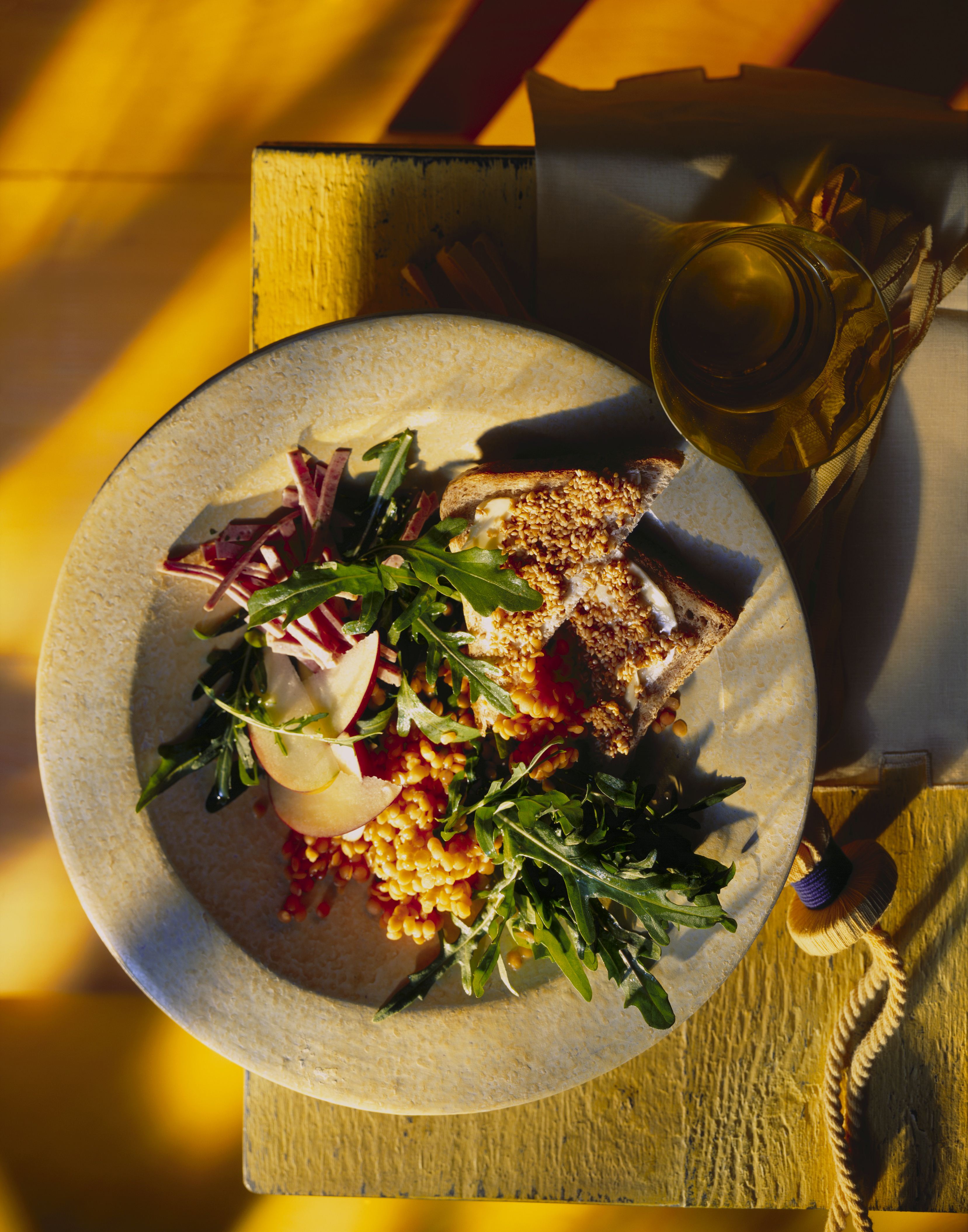 recipe image Raukesalat mit roten Linsen