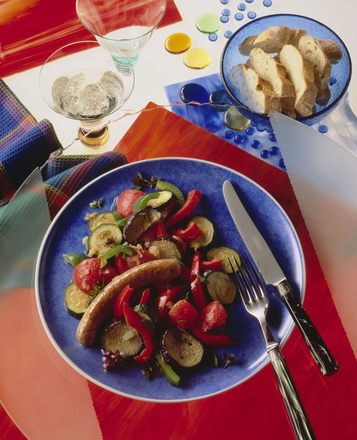recipe image Ratatouille mit Bratwurst